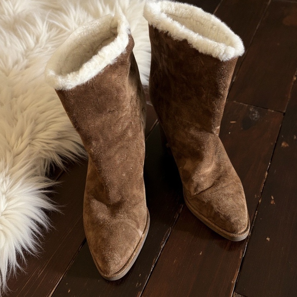 Brown Suede Women's Boots
